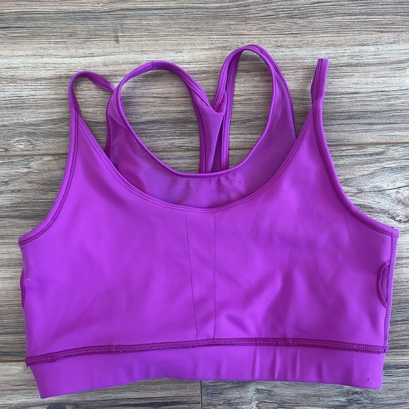 IVL Collective Purple Mesh Cutout Racerback Sports Bra Size 8 - Picture 5 of 6